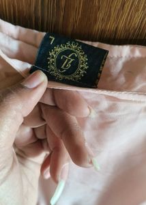 Elegant Pink Embroidered Gown