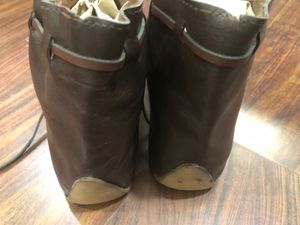 Medieval Brown Leather Flats