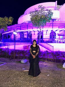 Elegant Black Lace Lehnga