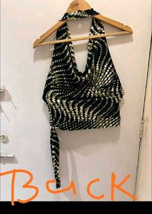 Patterned Halter Top