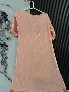 Women Kurti Peach