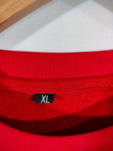 Red Printed Casual T Shirt (Men's)