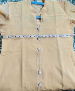 Cream/Pearl Tissue Mix XL kurta Pant Dupatta Set