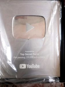 YouTube Silver Creator Award 100K Subscribers