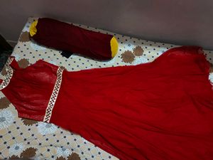 Beautiful partywear Red Gown