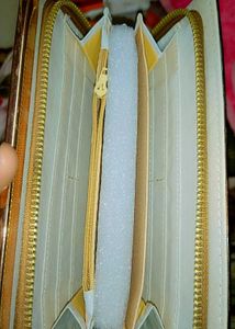 Vintage Brown &amp; Gold Wallet