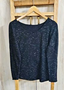 Black Cotton Swift Top Size-36