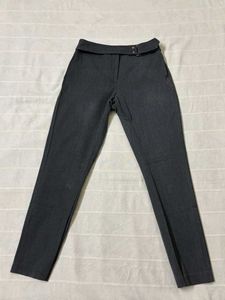 Gray Belted Trousers