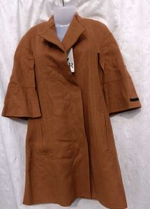 Stylish Wool Blend Coat  🤎