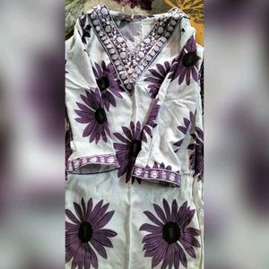Women Rayon Kurti With Palazo