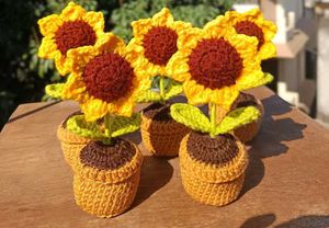 Crochet Cute Flowers With Pot