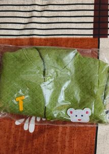 Green Colour Suit For Little Baby