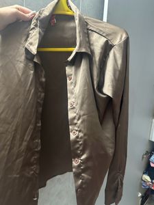 Satin Brown Shirt