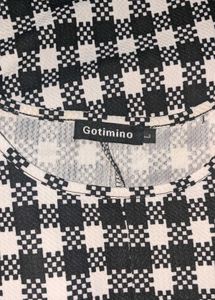 Black &amp; White Checkered Dress