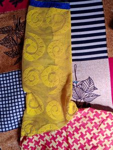 Mustard &amp; Red colors Kurti