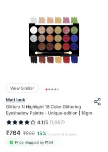 Glittery Multicolour Eye Shadow