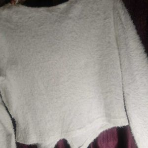 Elegant White Knit Cardigan