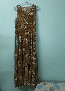 Leopard Print Party Wear Dress
