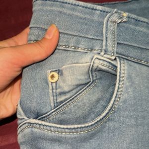 Low rise light Wash Denim Jeans