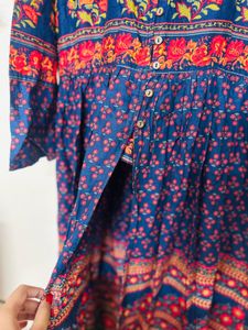 Floral Print Slit Dress