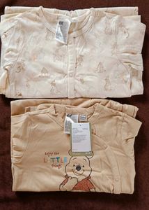 H&amp;M 3 Bodysuit Sleepsuit