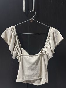 Cute Ruffled Crop Top