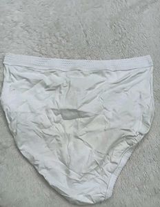 White Cotton High-Waisted Panties