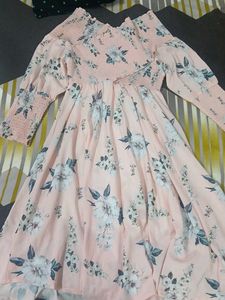 Floral Print Smocked Dress