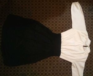 Vintage Inspired Black And White Midi Dress