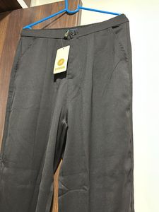 High Rice Plated Black Trouser By FITHUB