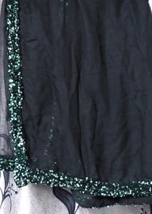 Eid Special Offer Sequins Gown With Chiffon Dupatt