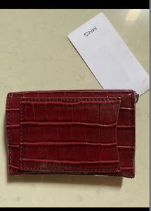 Mango Red Croc Wallet