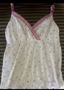 Floral Lace Trim Cami Top