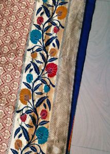 Beautiful multi colour banarasi silk saree