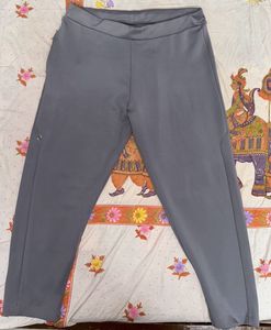 Gray Casual Pants