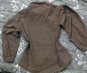 Brown Korean Style Formal Shirt