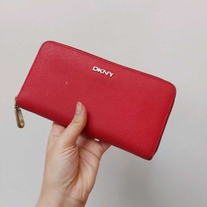 Authentic Imported DKNY zip-around wallet