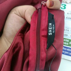 shein puff sleeve party dress