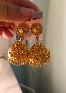 Gold Plated Jhumkis