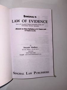 Law of Evidence - Singhal&#39;s