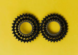 Black Stone Earrings