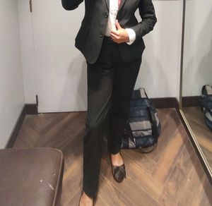 Allen Solly Black Formal Trousers