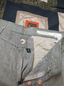 Grey White Pant 32 Size Formal