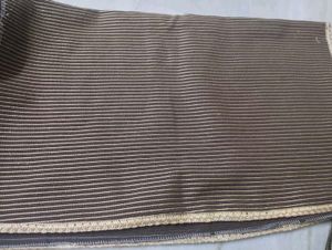 Brown Ribbed Fabric Piece