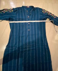 🌸✨ Chic &amp; Comfy Embroidered Cotton Kurti ✨🌸