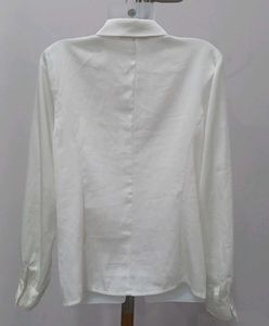 Elegant White Long Sleeve Shirt