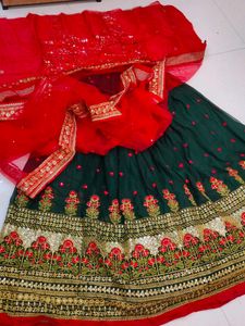 Green Lehenga Choli