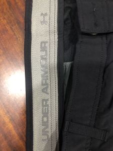 under armour navy blue track pant