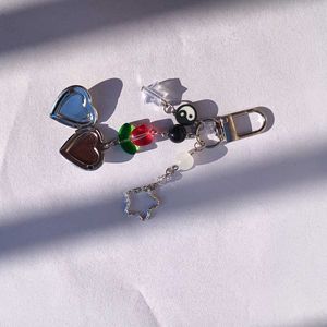 heart locket keychain