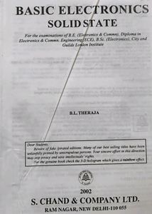 Basic Electronics Solid State By Bl Theraja